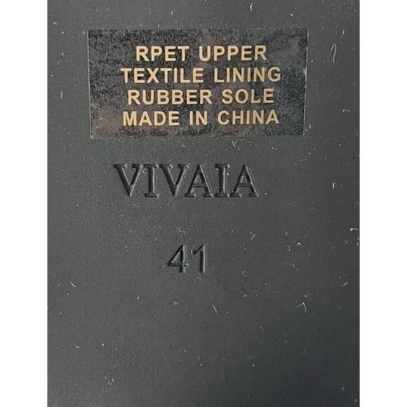 NEW Vivaia Amanda Almond Toe Block Heel Boots Water Repellent Navy EU 41 US 9.5 - Picture 4 of 10